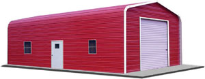 12Ft x 21Ft x 7Ft Enclosed Garage 14 Gauge